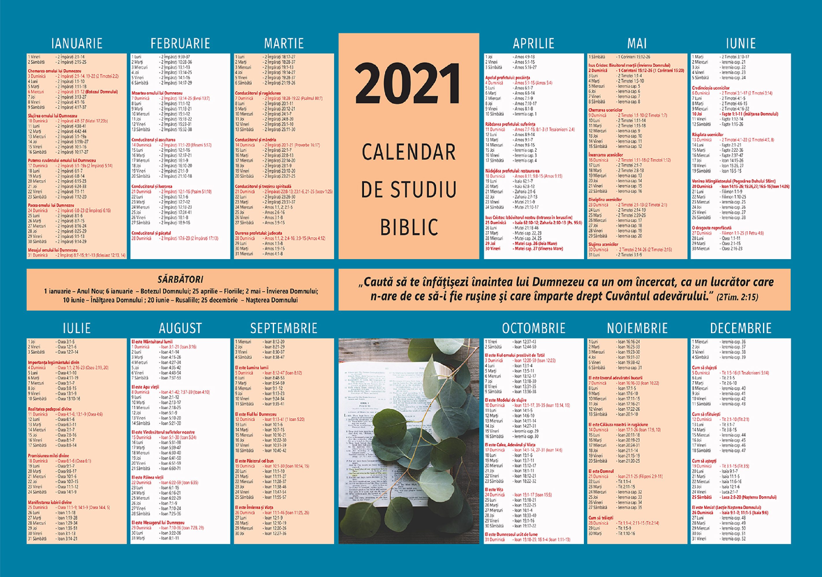 Calendar A2 – 2021